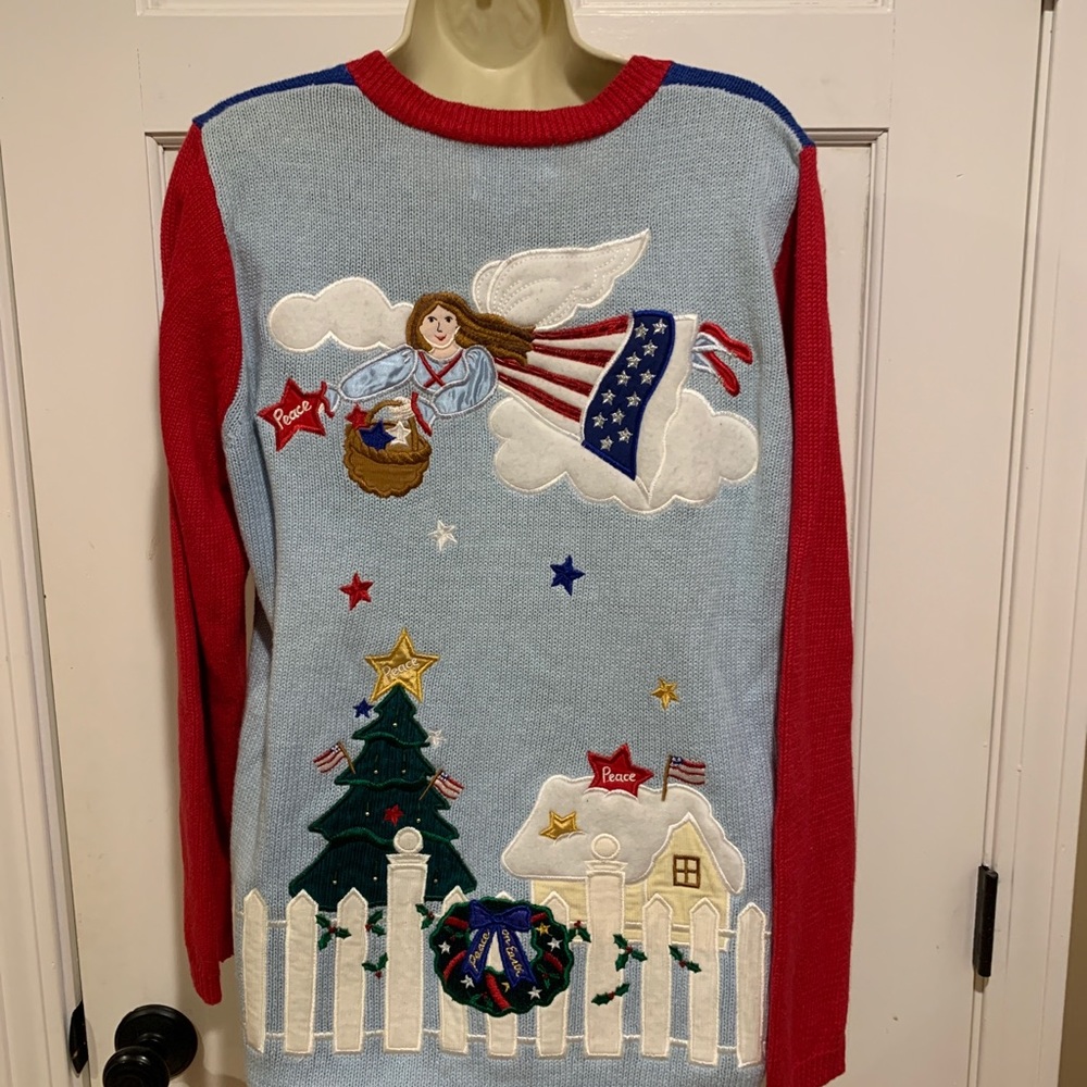 Quacker Factory Medium Christmas Ugly Sweater‎ - Picture 3 of 4